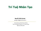 Bài giảng Trí tuệ nhân tạo: Biểu diễn tri thức không chắc chắn - Nguyễn Nhật Quang