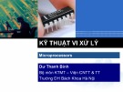 Bài giảng Kỹ thuật vi xử lý: Chương 1 - Dư Thanh Bình