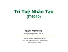 Bài giảng Trí tuệ nhân tạo: Giới thiệu về trí tuệ nhân tạo - Nguyễn Nhật Quang