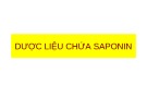 Bài giảng Dược liệu chứa saponin