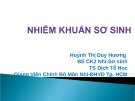 Bài giảng Nhiễm khuẩn sơ sinh - BS. Huỳnh Thị Duy Hương