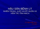 Bài giảng Hậu sản bệnh lý nhiễm trùng, xuất huyết muộn và viêm tắc tĩnh mạch - BS. Trịnh Hữu Phúc