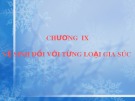 Bài giảng Chương 9: Vệ sinh đối với từng loại gia súc