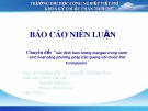 Chuyên đề: Xác định hàm lượng Mangan trong nước sinh hoạt bằng phương pháp trắc quang với thuốc thử Formaloxim