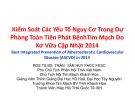 Bài giảng Kiểm soát các yếu tố nguy cơ trong dự phòng toàn tiên phát bệnh tim mạch do xơ vữa cập nhật 2014