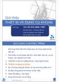 Bài giảng Giới thiệu thiết bị và dụng cụ khoan - ThS. Đỗ Hữu Minh Triết