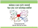 Bài giảng Nâng cao sức khoẻ tại các cơ sở/địa điểm