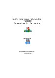 Tài liệu ôn thi vào các lớp chuyên môn Toán - Huỳnh Chí Hào