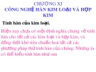 Bài giảng Chương 11: Công nghệ hàn kim loại và hợp kim