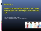 Bài giảng Module 1 Phòng chống bệnh không lây: Gánh năng bệnh và khái niệm cơ bản sàng lọc - PGS.TS.BS. Lê Hoàng Ninh