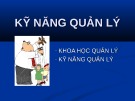 Bài giảng Kỹ năng quản lý