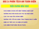 Bài giảng Bài 3: Phân tích an toàn điện