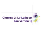 Bài giảng Chương 2: Lý Luận cơ bản về Tiền tệ