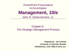 Management  - Chapter 8: The Strategic Management Process