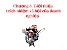 Bài giảng Đạo đức kinh doanh - Chương 6: Giới thiệu trách nhiệm xã hội của doanh nghiệp