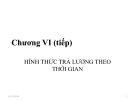 Bài giảng Tiền lương - Tiền công - Chương VI (tiếp): Hình thức trả lương theo thời gian