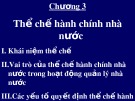 Bài giảng Quản lý Nhà nước nhập môn Hành chính công: Chương 3 - ThS. Trương Quang Vinh