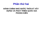 Bài giảng Lịch sử hành chính Nhà nước Việt Nam: Chương 3 - Hành chính nhà nước thời nhà Đinh - ThS. Nguyễn Xuân Tiến