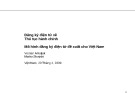 Bài giảng Đăng ký điện tử về thủ tục hành chính: Mô hình đăng ký điện tử đề xuất cho Việt Nam