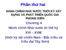 Bài giảng Lịch sử hành chính Nhà nước Việt Nam: Chương 4 - ThS. Nguyễn Xuân Tiến