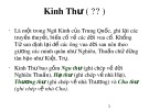 Bài giảng Kinh thư - Tả truyện - Chiến quốc sách