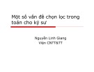 Bài giảng Một số vấn đề chọn lọc trong toán dành cho kỹ sư: Phần 2 - Nguyễn Linh Giang