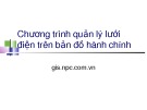 Bài giảng Chương trình quản lý lưới điện trên bản đồ hành chính