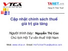 Bài giảng Cập nhật chính sách thuế giá trị gia tăng - Nguyễn Thị Cúc