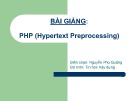 Bài giảng PHP (Hypertext Preprocessing) - Nguyễn Phú Quảng