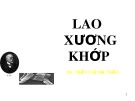 Bài giảng Lao xương khớp - BS. Trần Thị Dạ Thảo