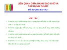 Bài giảng Liên quan giữa dạng bào chế và tác dụng thuốc