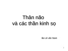 Bài giảng Thân não và các thần kinh sọ - BS. Lê Văn Nam