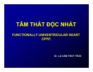 Bài giảng Tâm thất độc nhất - Dr. La Cẩm Trúc