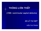 Bài giảng Thông liên thất (ASD) - BS. Lê Thị Đẹp