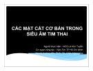 Bài giảng Các mặt cắt cơ bản trong siêu âm tim thai - Lê Kim Tuyến