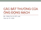 Bài giảng Các bất thường của ống động mạch - BS. Trần Thị Tuyết Lan