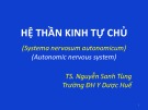 Bài giảng Hệ thần kinh tự chủ