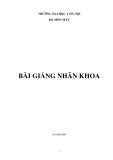 Bài giảng nhãn khoa - ĐH Y khoa Hà Nội