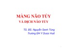 Bài giảng Màng não tủy và dịch não tủy