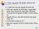 Bài giảng Chương 3: Các nguyên tố phân nhóm II