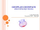 Bài giảng Geoplan Geospace: Phần hình học phẳng - Lê Thị Phương Nga