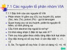 Bài giảng Chương 7: Các nguyên tố phân nhóm VI