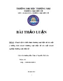 Đề tài: Hoạch định chiến lược thương mại điện tử cho một ý tưởng kinh doanh thương mại điện tử cho một doanh nghiệp thương mại điện tử