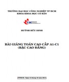 Bài giảng Toán cao cấp A1-C1: Phần 2 - Huỳnh Hữu Dinh