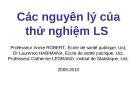 Bài giảng Các nguyên lý của thử nghiệm LS