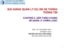 Bài giảng Quản lý dự án hệ thống thông tin: Chương 2 - PGS.TS. Hà Quang Thụy