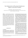 True Optimization of Pavement Maintenance Options with What-If Models