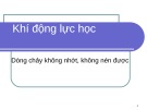 Bài giảng Khí động lực học: Bài 4 - Nguyễn Mạnh Hưng