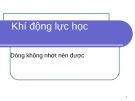 Bài giảng Khí động lực học: Bài 6 - Nguyễn Mạnh Hưng