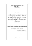 Tóm tắt khóa luận tốt nghiệp đại học: Những chuyển biến trong kinh tế nông nghiệp ở đồng bằng Bắc Bộ từ năm 1883 đến năm 1945